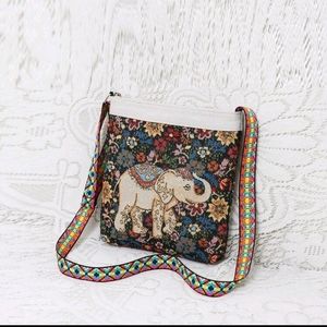 Elephant Pattern Crossbody NWT